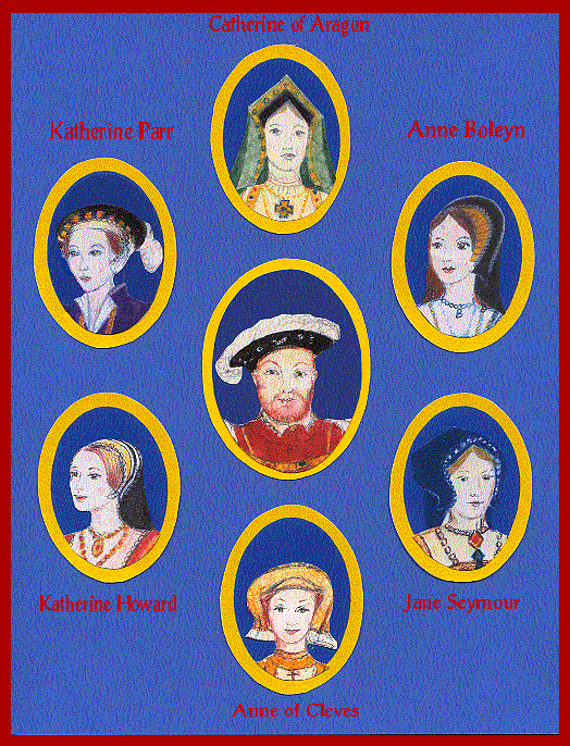 Details about   King Henry VIII & His Wives paper dolls to color
